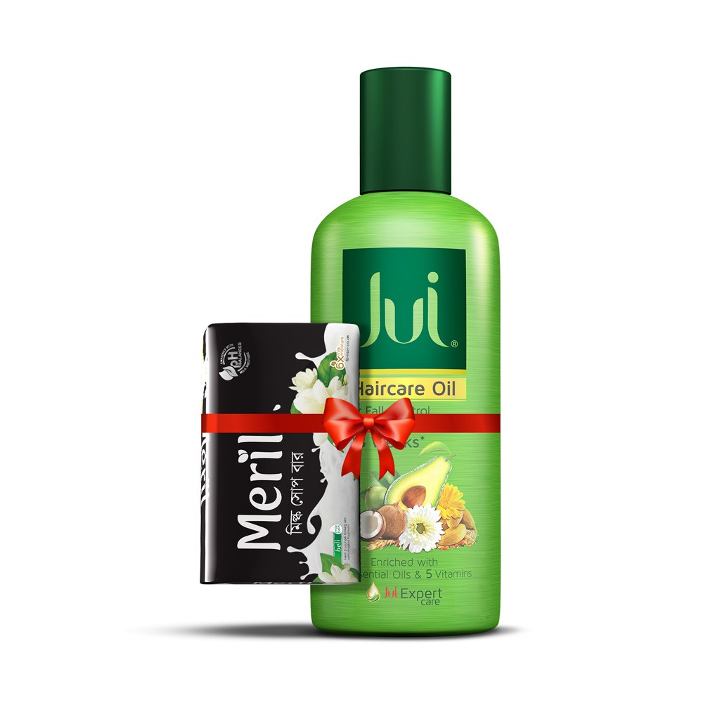 Jui Haircare Oil (Free Meril Milk Soap Bar 100 gm)