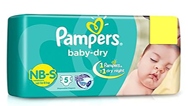 Pampers baby diaper 5 piece small