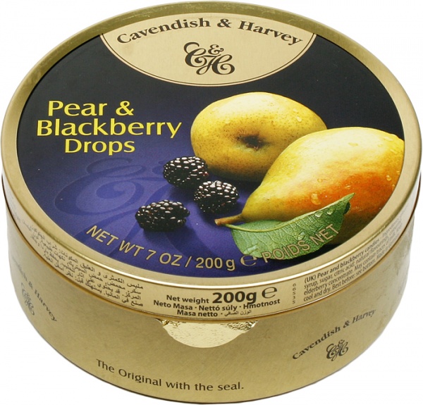 果汁糖（混合口味）Cavendish Pear&Blackberry Drps 200gm