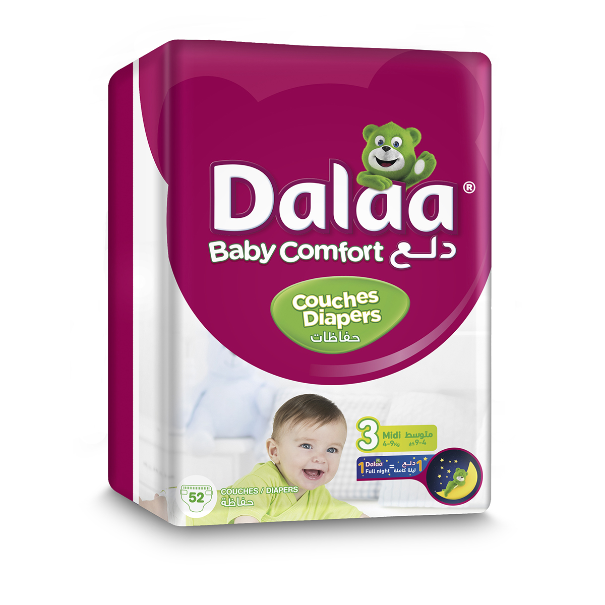 Dalaa Baby Diapers Midi 4-9kg 3pcs